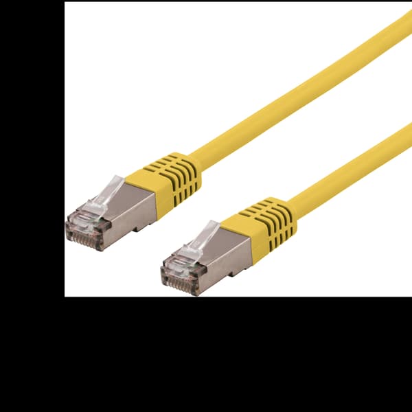 U/FTP Cat6a patchkabel, LSZH, 1,5m, gul