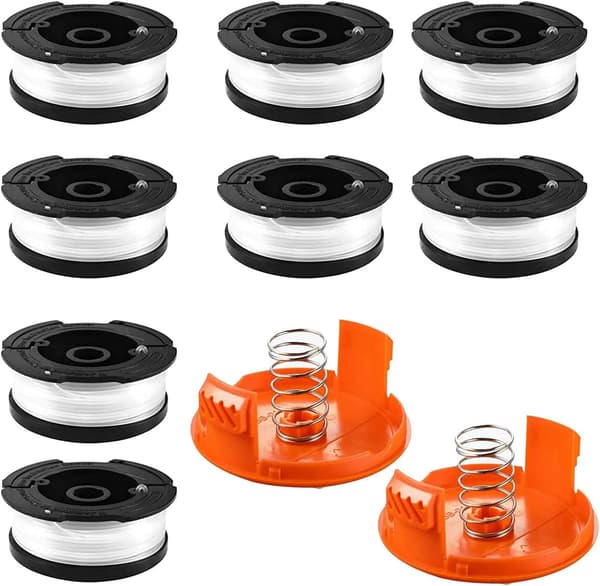 Spole med trimmertråd for Black and Decker gressklippere, spoler kompatible med Black and Decker AF-100