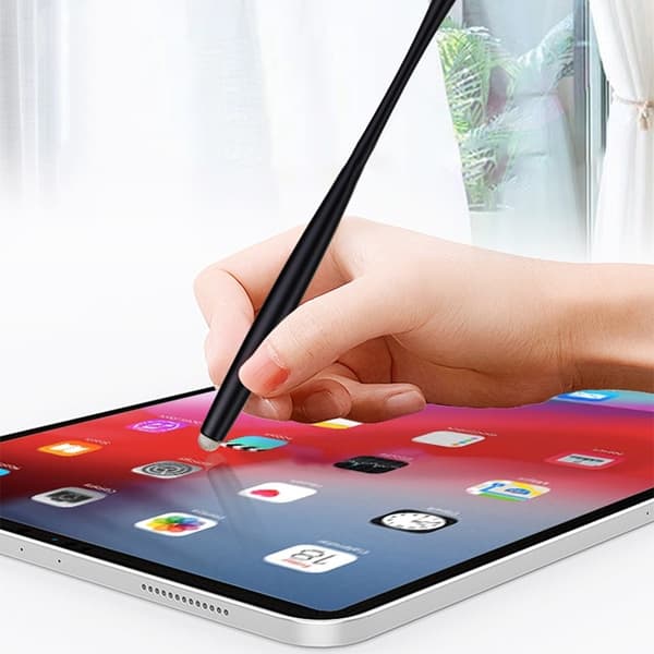 Universal Kapacitiv Stylus Pen til Tablets og Smartphones - Glat Berøring, Udskiftelig Spids Sort