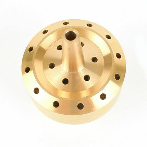 Messing spraydyse til springvand, vandstråledyse, fitting til havedamspumpe (1/2\")
