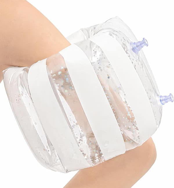 Generisk simarmband uppblåsbart flytarmband för vuxna (vit, 17*18cm) white