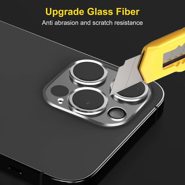 Kameralinsskydd (3-pack) Kompatibelt med iPhone 14 Pro 6.1\" vs iPhone 14 Pro Max 6.7\" Kameralinsskydd