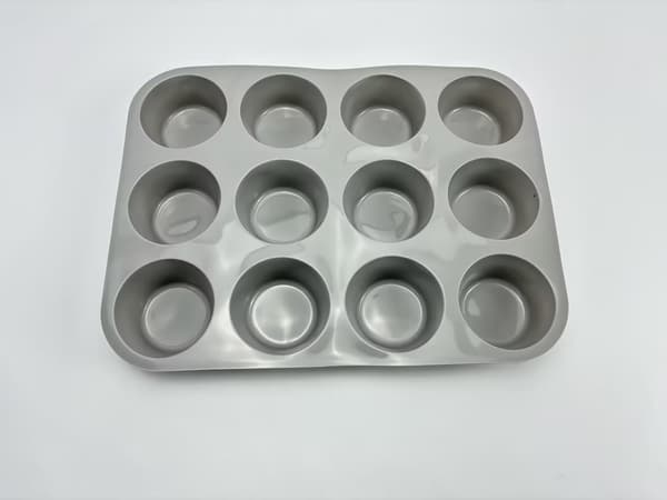 Silikon kakeform - Muffinsform med 12 kopper Grå Grey