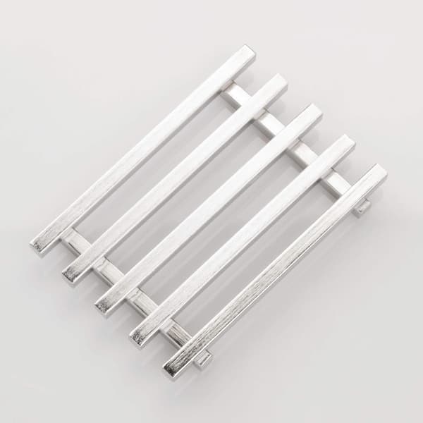 Sæbeskål/Holder, Gitterdesign, Fremstillet af rustfrit stål, Børstet rustfrit stål
