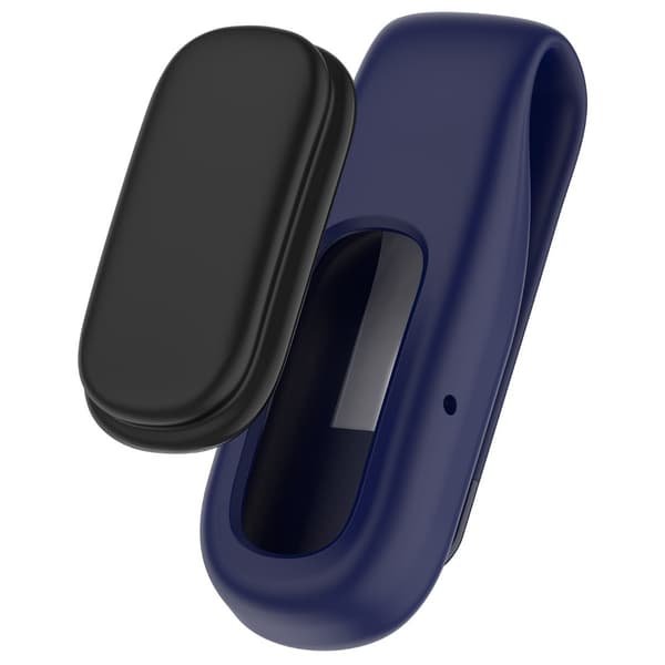 Silikone clip cover kompatibel med Google Fitbit Air - blød stødabsorberende beskyttelse til hverdagsbrug, præcis pasform og flere farver Dark Blue
