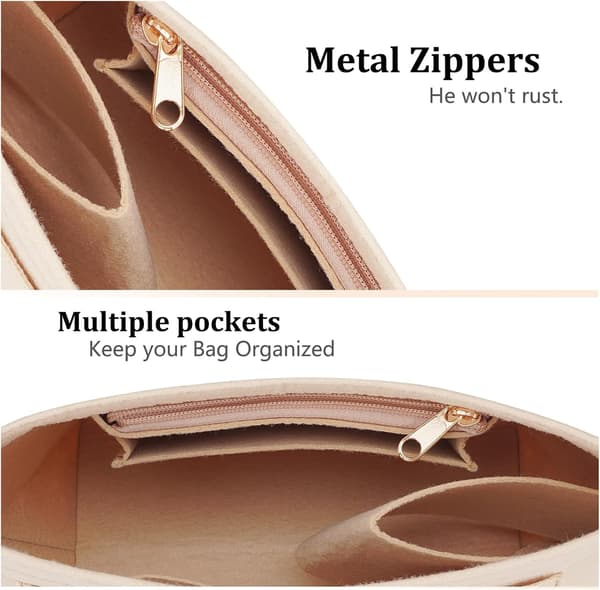 Filt Organizerinnsats for Longchamp Le Pliage M Håndveske