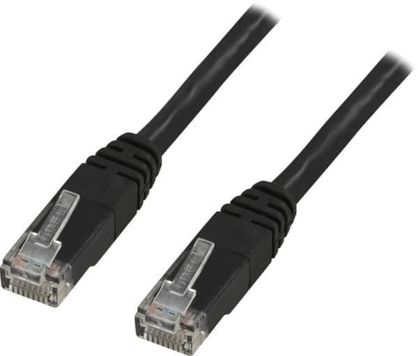 U/UTP Cat6-patchkaapeli 3m, musta