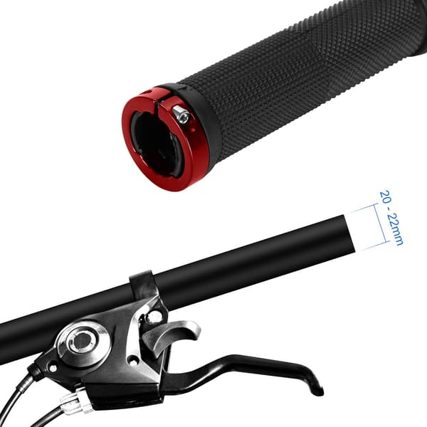 Par styrgreb til mountainbikes og citybikes, skridsikre og låsbare.