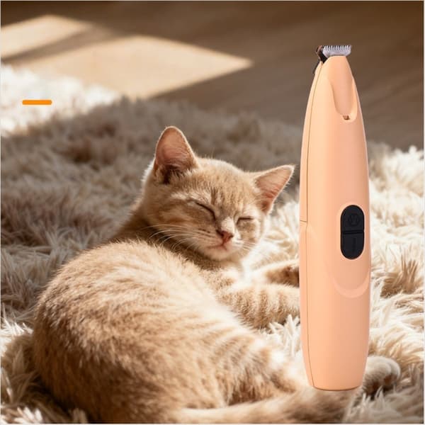 Kæledyrsfodtrimmer: Stille elektrisk klipper til hunde- og kattefodpleje Orange Orange