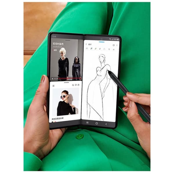 Styluspenn kompatibel med Samsung Z Fold3/Z Fold4/Z Fold5/Z Fold6 - Trykkfølsomhet og utskiftbare spisser