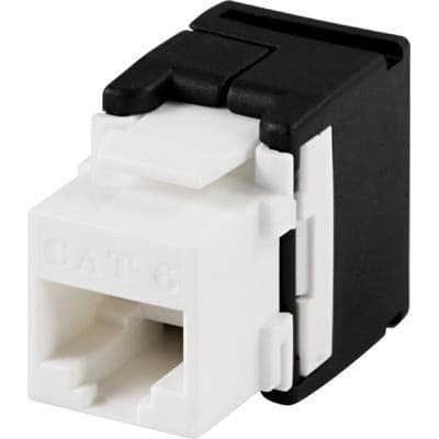 UTP Cat6 Keystone-kontakt, \"verktøyfri\"