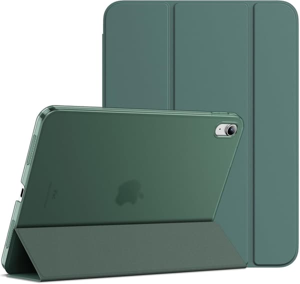 iPad (A16) 11:e/10:e generationen (2025/2022), Slim Stand Hårt Baksidesskal (Dimmigt Blå)