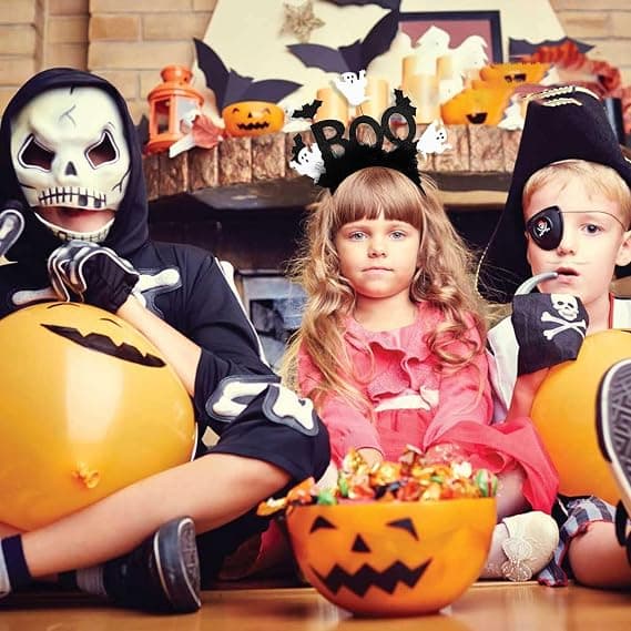 Halloween-pannband (Spooky, 20cm*24cm) white