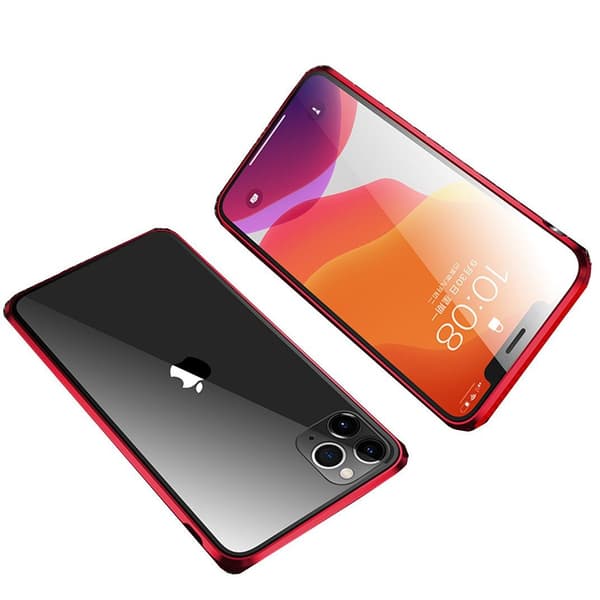 iPhone 11 Pro-fodral dubbelsidigt rött