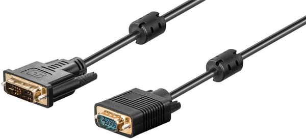 DVI-A/VGA Full HD -kaapeli, kullattu
