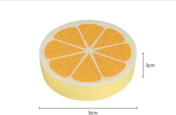 Diskmaskinssvamp, frukttrycksvamp, skursvamp, köksdiskduk (apelsiner) Oranges