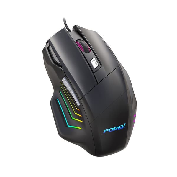 Kablet Gamingmus med 7 Knapper, Ergonomisk Design, Justerbar DPI og Baggrundsbelysning