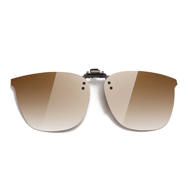 Polariserte Clip-on Solbriller Brun Brown