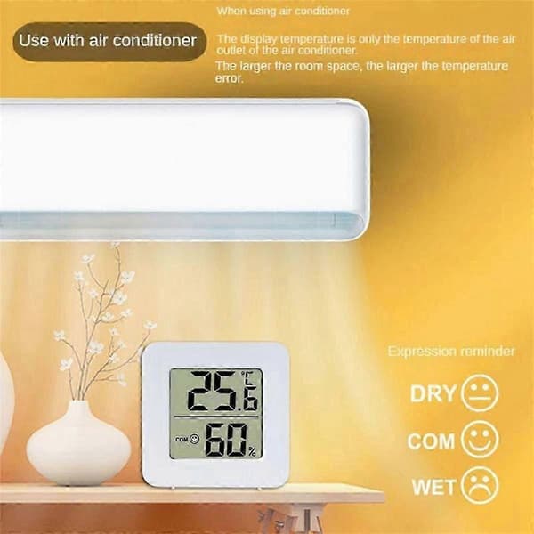 10X Mini Innendørs Termometer LCD Digital Temperatur Rom Hygrometer Måler Sensor Fuktighetsmåler Hjem_Kvalitetsgaver