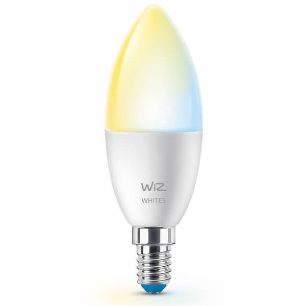 WiFi Smart LED E14 Krone 40W Varm-kald hvit 470 lm 3-pakning Vit