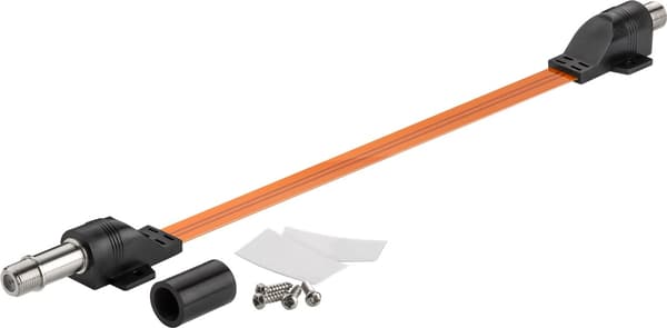 Vattentät SAT-fönstergenomföring, extremt platt (0,3 mm)