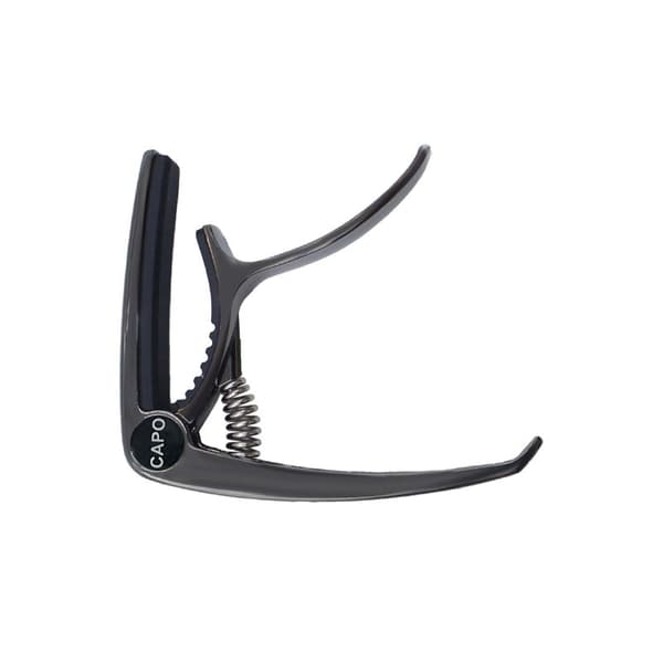 Gitar-capo i sinklegering for akustiske gitarer, svart Black