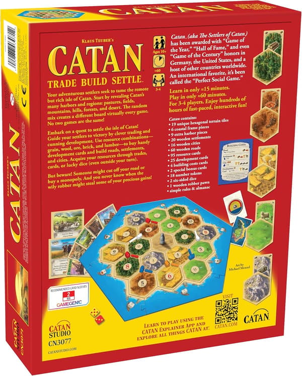 Catan Studios | Catan | Brädspel | Ålder 10+ | 3-4 Spelare | 60 Minuters Spelstid