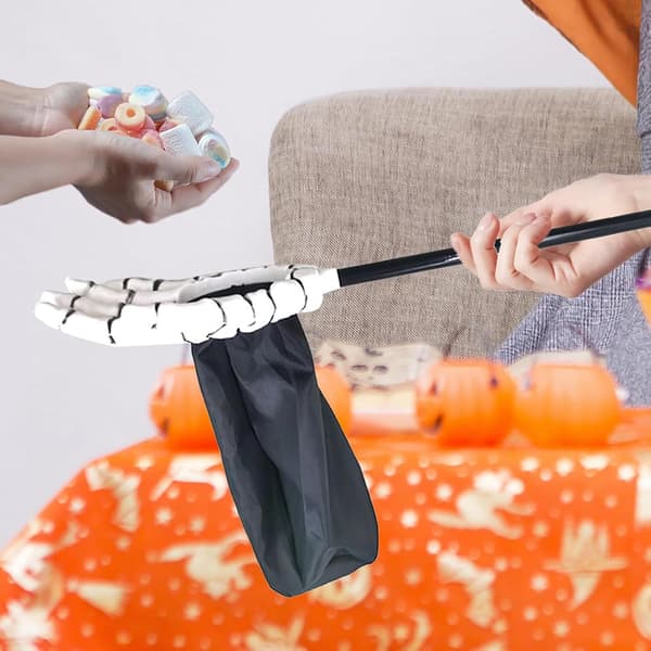 Spøgelseskløer Hånd Slikpose Halloween Slikposer Hvid white
