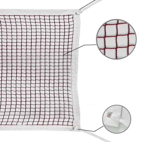 6,1 m * 0,75 m urheiluharjoittelun sulkapalloverkko ulkotennisverkko tummanvihreä SQBB_max