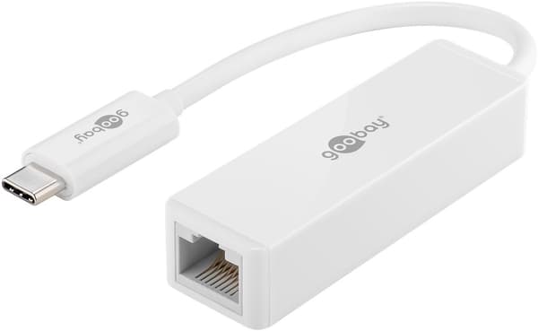 USB-C™ Ethernet-adapter, hvit