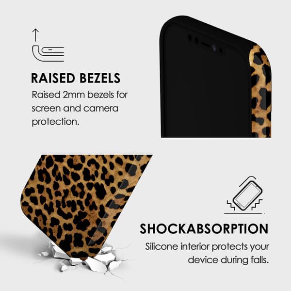 Brun Fall Leopardmönstrad Mobilskal för iPhone 11 Pro, Lyxig Trendig Retro Cool Djurmönsterdesign, Estetiskt Mönster Y2k Slim Hårt Skal iPhone 11 Pro