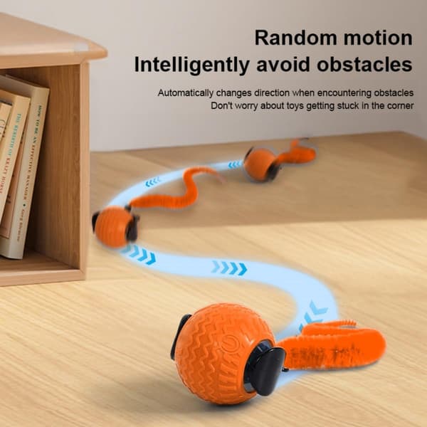 Interactive Cat Toy - Moving Ball with 3 Modes, USB Rechargeable, Perfect for Cats Blue