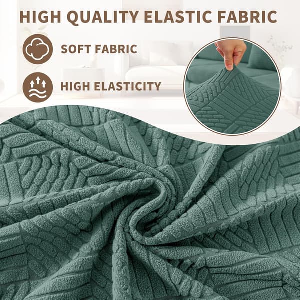 Soffdynasöverdrag, Stretch, Elastiskt Dynasöverdrag, Sofföverdrag, Universellt Soffdynasöverdrag, Soffdynas Sofföverdrag Gray Extra Large Single