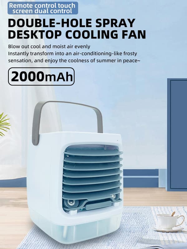 Bærbar Fordampende Luftkøler USB Mini Køleventilator Luftfugter 4 Tilstande Personlig Luftkøler Hjemmekontor Camping