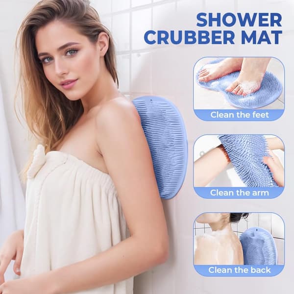 Fot- och ryggskrubbare för duschen Blue 1 Piece