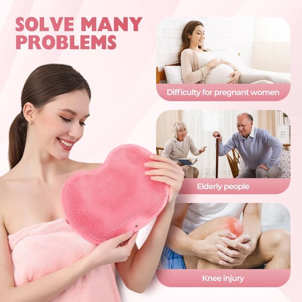 Fot- och ryggskrubbare för duschen Pink 1 Piece