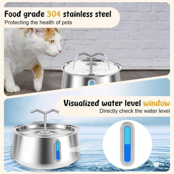 Kattfontän 4 L – Automatisk Vattenfontän med Biosensor för Katter