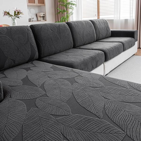 Sofaovertræk - Universal elastisk sofaovertræk til hynder, skridsikkert, vaskbart og let at pleje, ideelt til sofabeskyttelse darkgray 65*200cm