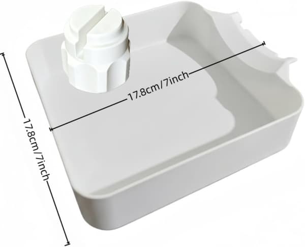 Washing Machine Drain Pan, Removable Plastic - with Overflow Drain Style 1