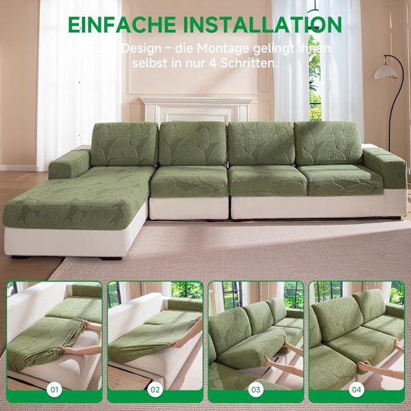 Sofaovertræk - Universal elastisk sofaovertræk til hynder, skridsikkert, vaskbart og let at pleje, ideelt til sofabeskyttelse lightgrey 30*80cm