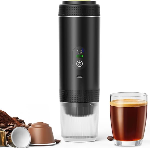 3-i-1 Digital Espressomaskin - Kapslar & Malet Kaffe Svart