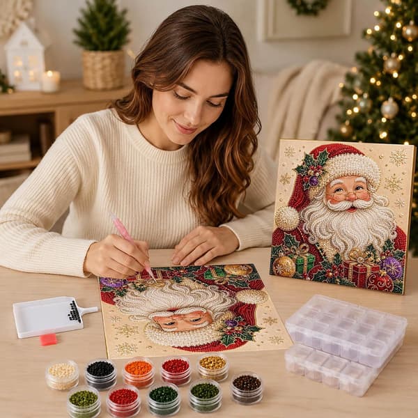 Christmas Diamond Painting Kit DIY – creative craft project, style 2 Style 2