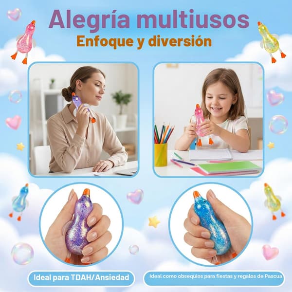 And Squishy Stressbold – Blødt Klemmelegetøj med Langsom Tilbagevenden, Sensorisk Fidget Legetøj til Stresslindring, Afslappende Legetøj til Hverdagen 2pcs