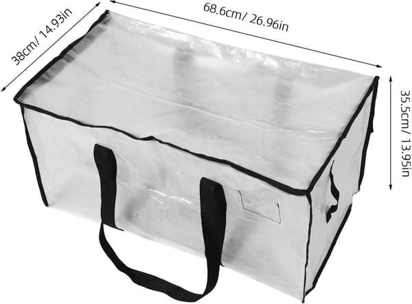 Stor opbevaringstaske med mesh-panel 2-pak – foldbar til under sengen Style 2