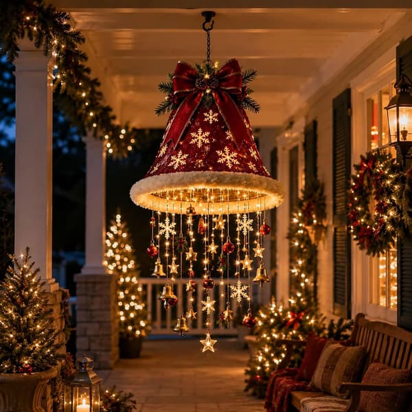 Julemandshue hængelampe LED varm hvid – julepynt, veranda, inde/ude Style 5
