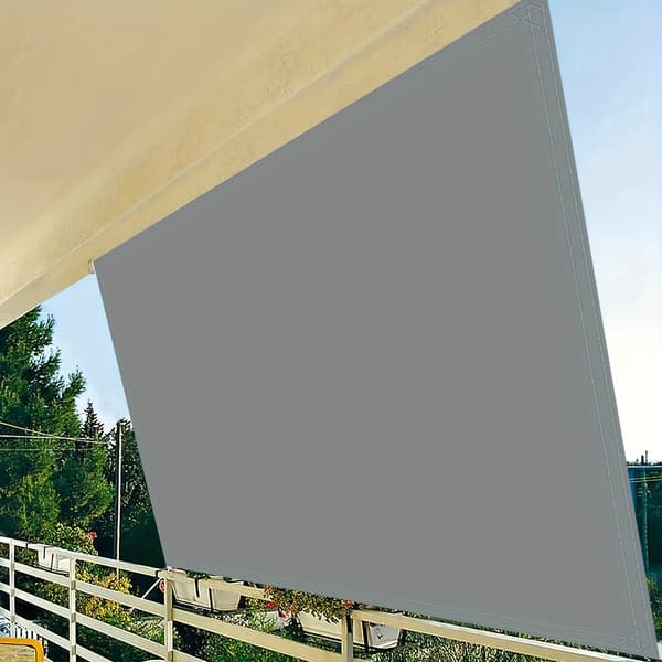 4x4M Grå Rektangulær Solsejl - 210D Polyester, Vandtæt, 90% UV-beskyttelse til Terrasse Gårdhave Pool Altan Gray 4*4M