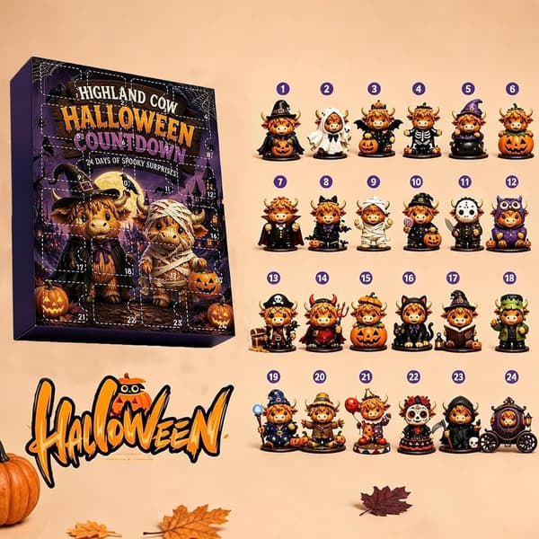 Halloween Advent Calendar 2026 – 24 Days, 24 2D Horror Charms Style 3
