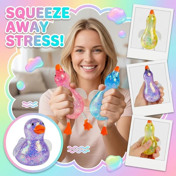 And Squishy Stressbold – Blødt Klemmelegetøj med Langsom Tilbagevenden, Sensorisk Fidget Legetøj til Stresslindring, Afslappende Legetøj til Hverdagen 2pcs