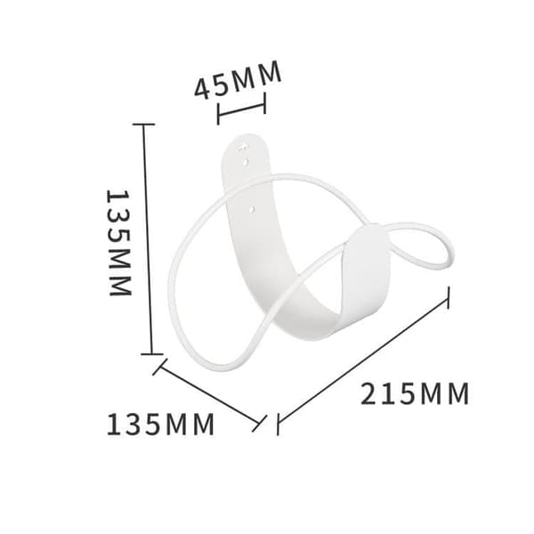 Wall-Mounted Hose Holder - Practical Storage for Water Hose in Garden & Garage White
