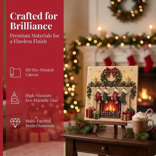 Christmas Diamond Painting Kit DIY – creative craft project, style 4 Style 4